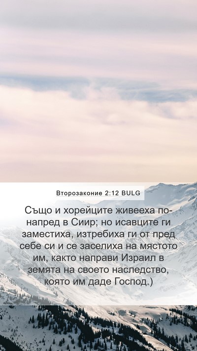 Второзаконие 2:12 BULG Bible Verse Image