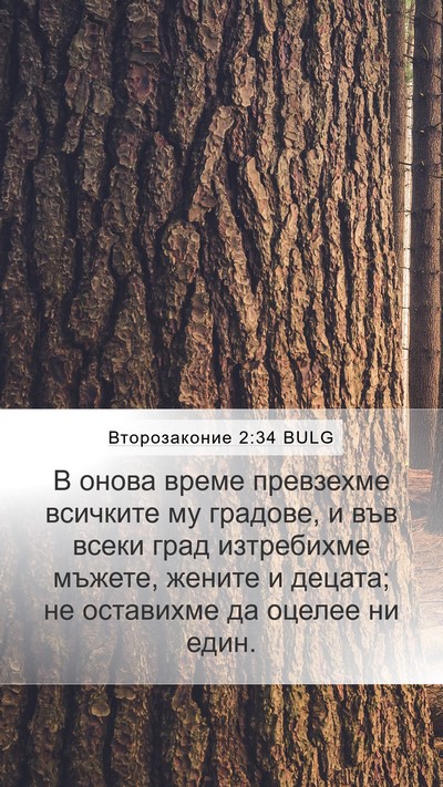 Второзаконие 2:34 BULG Bible Verse Image