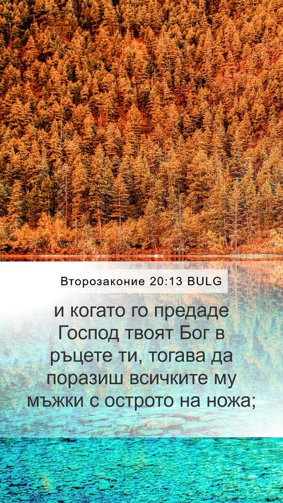 Второзаконие 20:13 BULG Bible Verse Image