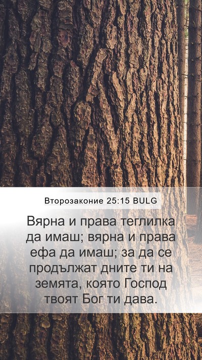 Второзаконие 25:15 BULG Bible Verse Image
