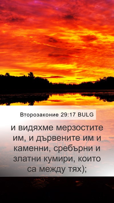 Второзаконие 29:17 BULG Mobile Phone Wallpaper - и видяхме мерзостите им, и - Mobile Bible Verse Wallpaper