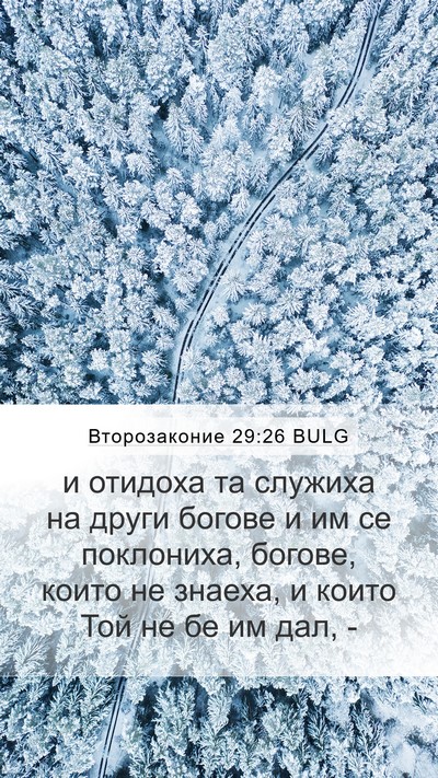 Второзаконие 29:26 BULG Bible Verse Image