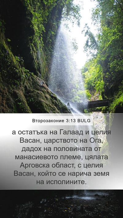 Второзаконие 3:13 BULG Bible Verse Image