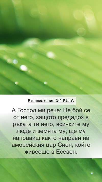 Второзаконие 3:2 BULG Bible Verse Image