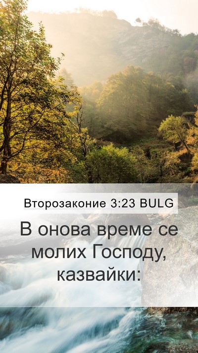 Второзаконие 3:23 BULG Bible Verse Image