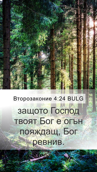 Второзаконие 4:24 BULG Bible Verse Image