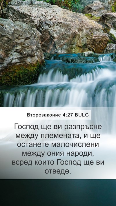Второзаконие 4:27 BULG Bible Verse Image