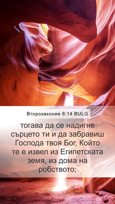 Второзаконие 8:14 BULG Bible Verse Image