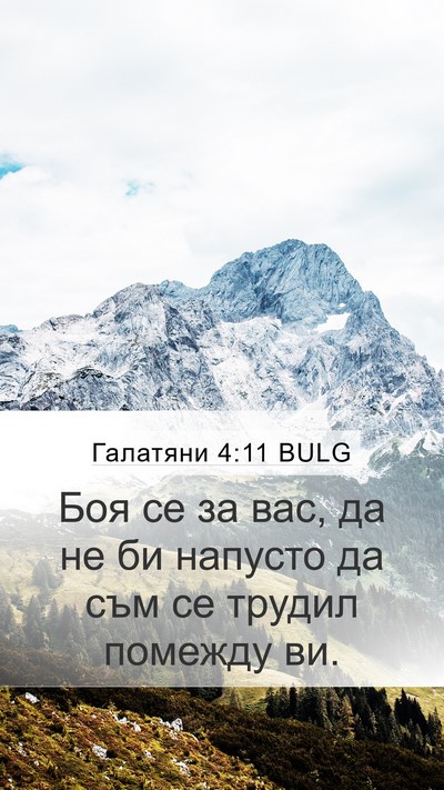 Галатяни 4:11 BULG Bible Verse Image