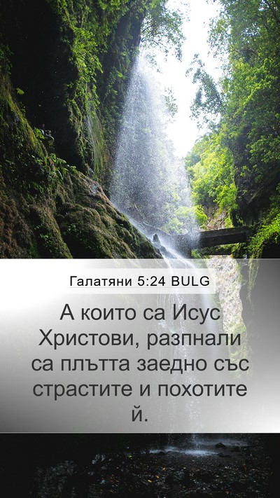 Галатяни 5:24 BULG Bible Verse Image