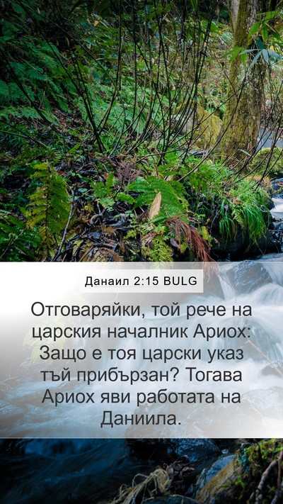 Данаил 2:15 BULG Bible Verse Image
