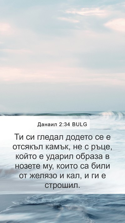 Данаил 2:34 BULG Bible Verse Image