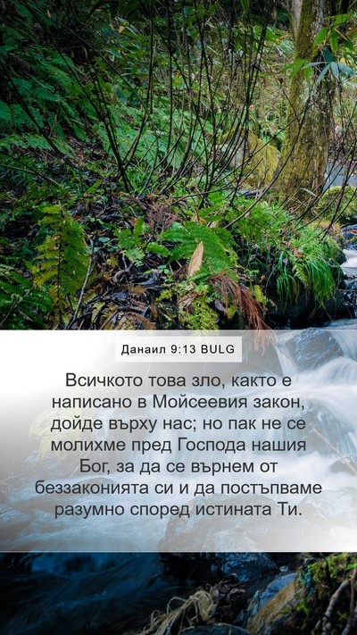 Данаил 9:13 BULG Bible Verse Image