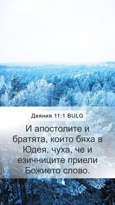 Деяния 11:1 BULG Mobile Phone Wallpaper - И апостолите и братята, - Mobile Bible Verse Wallpaper