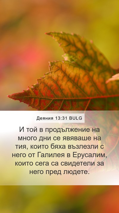 Деяния 13:31 BULG Bible Verse Image