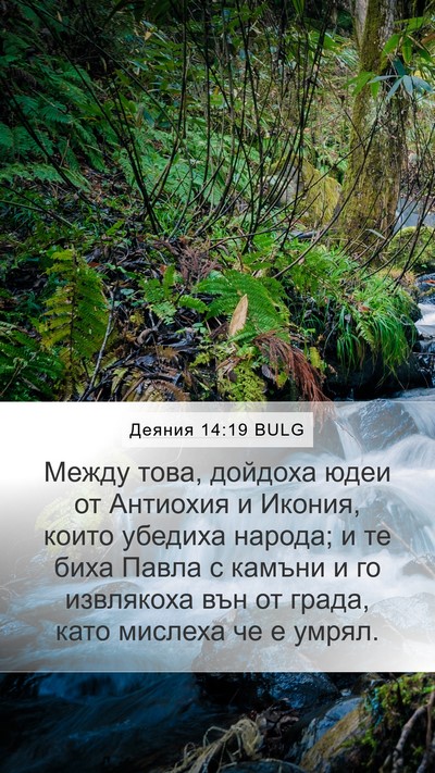 Деяния 14:19 BULG Bible Verse Image