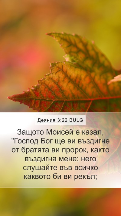 Деяния 3:22 BULG Bible Verse Image