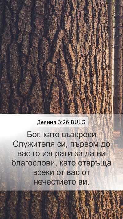 Деяния 3:26 BULG Bible Verse Image