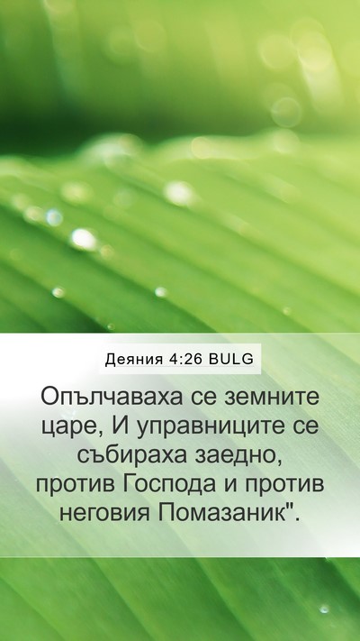Деяния 4:26 BULG Bible Verse Image