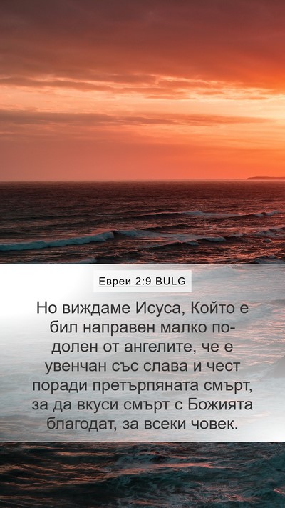 Евреи 2:9 BULG Bible Verse Image