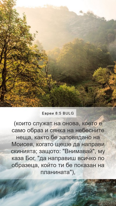 Евреи 8:5 BULG Bible Verse Image