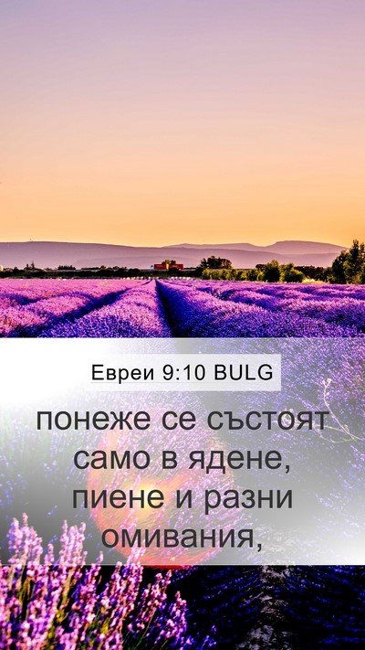 Евреи 9:10 BULG Bible Verse Image