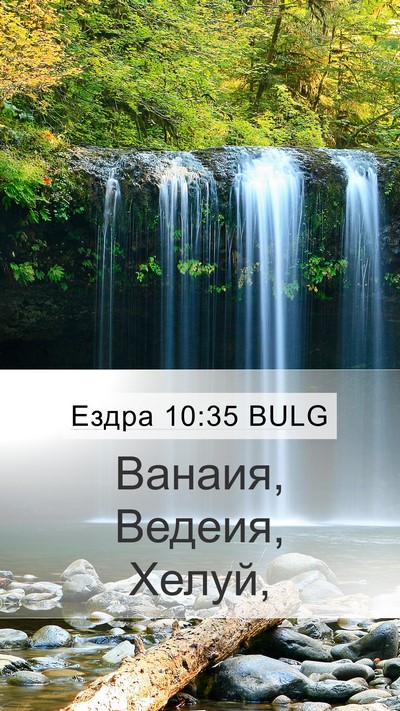 Ездра 10:35 BULG Mobile Phone Wallpaper - Ванаия, Ведеия, - Mobile Bible Verse Wallpaper