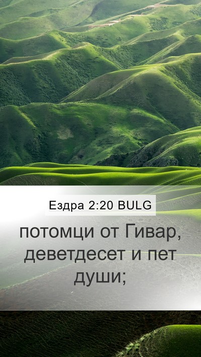 Ездра 2:20 BULG Bible Verse Image