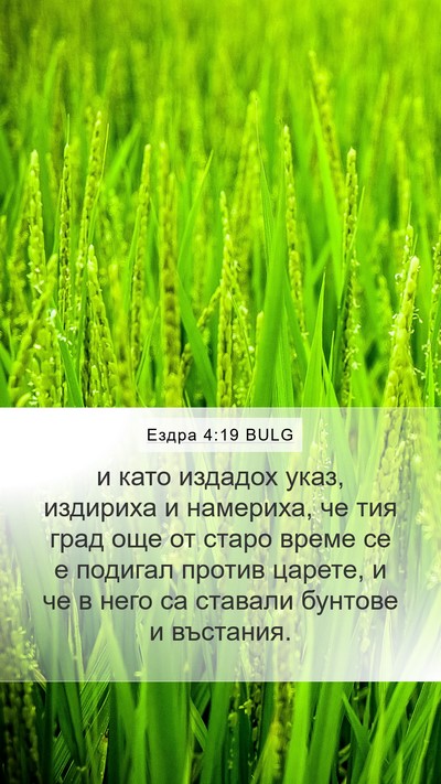 Ездра 4:19 BULG Bible Verse Image