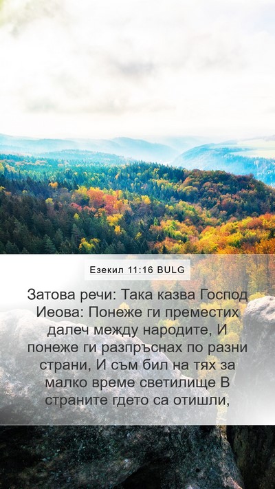 Езекил 11:16 BULG Bible Verse Image