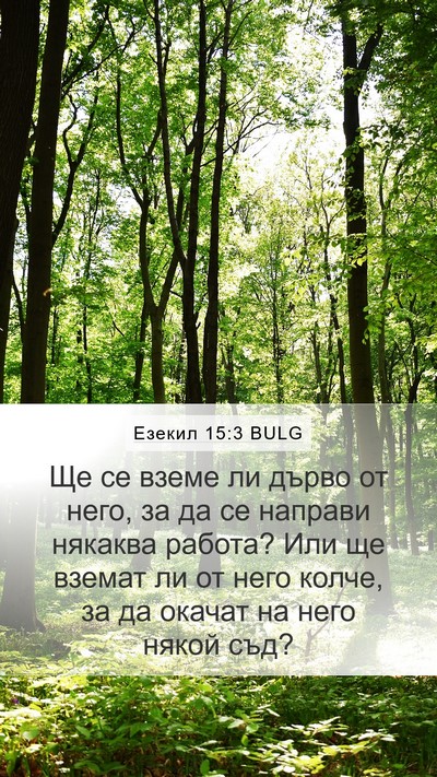 Езекил 15:3 BULG Bible Verse Image