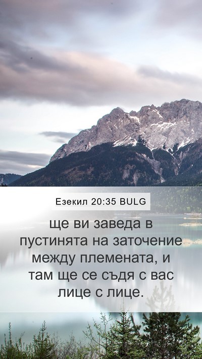 Езекил 20:35 BULG Bible Verse Image