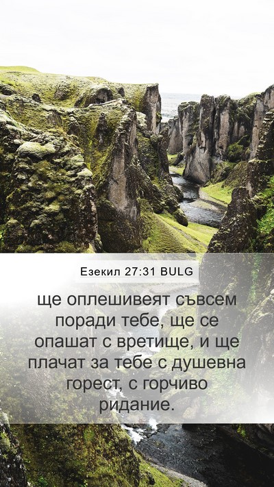 Езекил 27:31 BULG Bible Verse Image