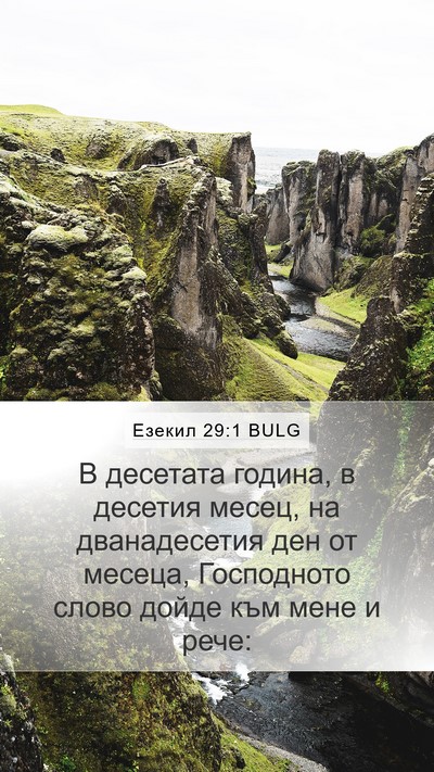 Езекил 29:1 BULG Bible Verse Image