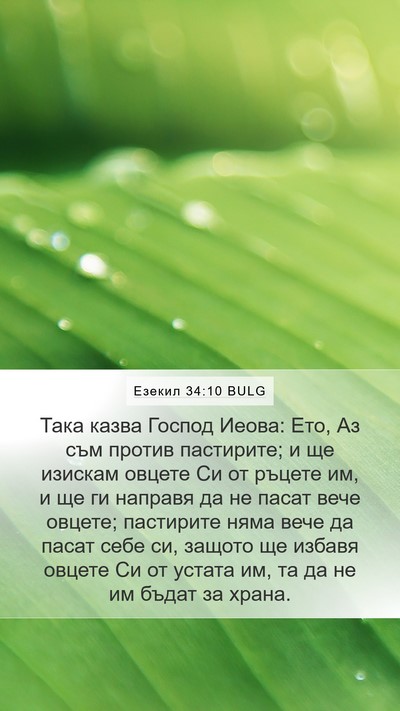 Езекил 34:10 BULG Bible Verse Image
