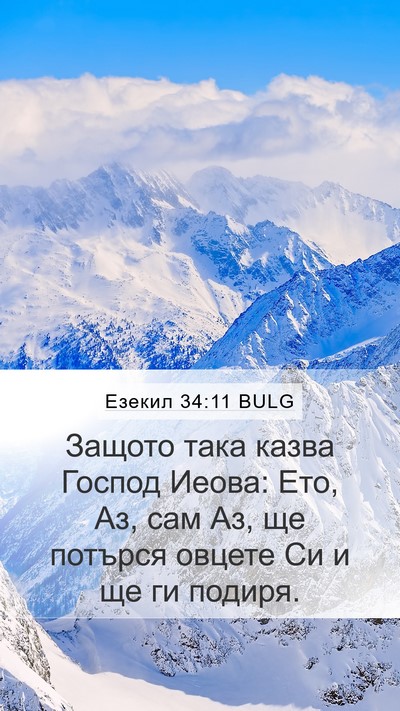 Езекил 34:11 BULG Bible Verse Image