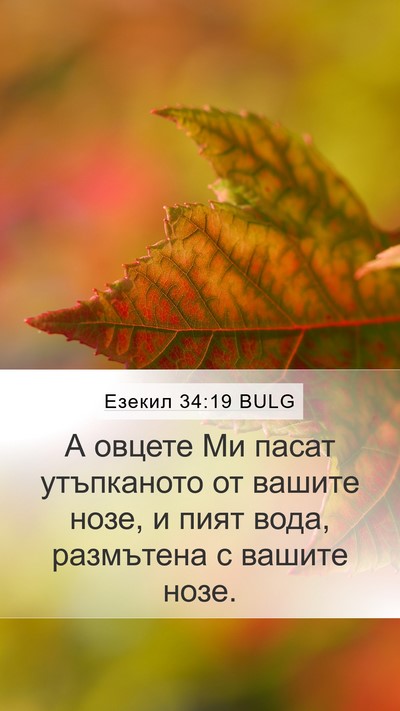 Езекил 34:19 BULG Bible Verse Image