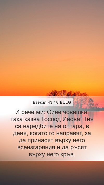 Езекил 43:18 BULG Bible Verse Image