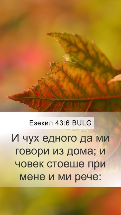 Езекил 43:6 BULG Bible Verse Image