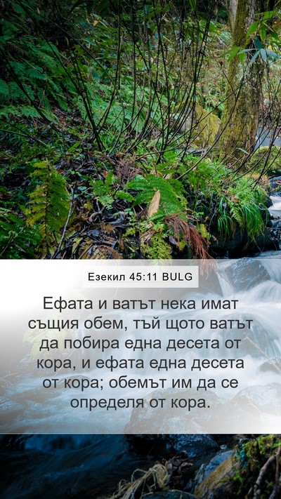 Езекил 45:11 BULG Bible Verse Image