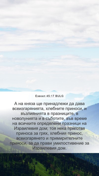 Езекил 45:17 BULG Bible Verse Image