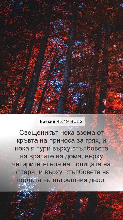 Езекил 45:19 BULG Bible Verse Image