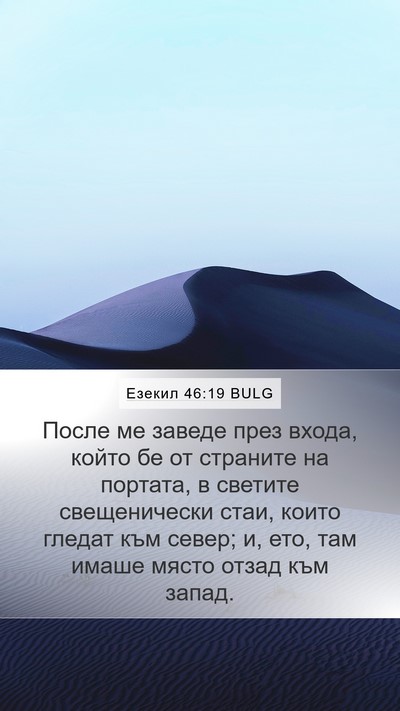 Езекил 46:19 BULG Bible Verse Image
