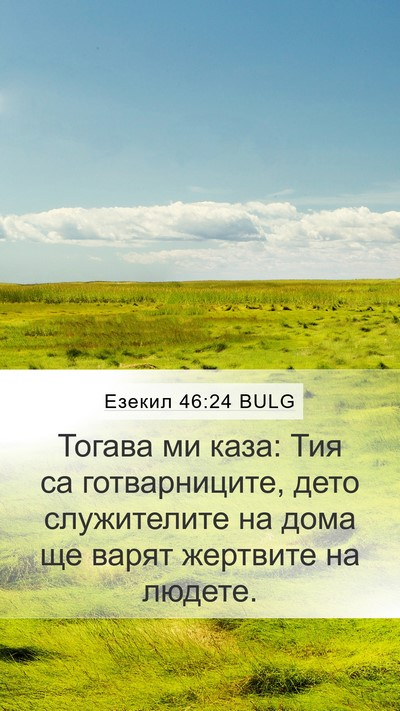 Езекил 46:24 BULG Mobile Phone Wallpaper - Тогава ми каза: Тия са - Mobile Bible Verse Wallpaper