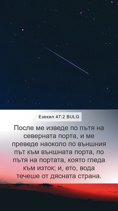 Езекил 47:2 BULG Mobile Phone Wallpaper - После ме изведе по пътя на - Mobile Bible Verse Wallpaper