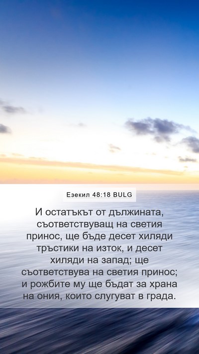 Езекил 48:18 BULG Bible Verse Image