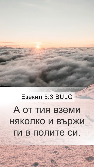 Езекил 5:3 BULG Bible Verse Image