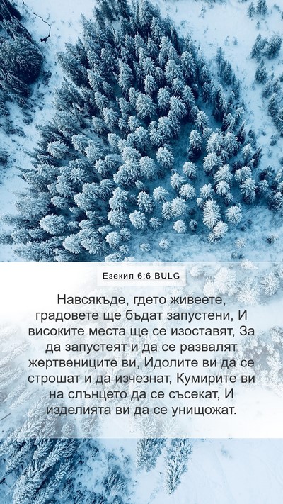 Езекил 6:6 BULG Bible Verse Image