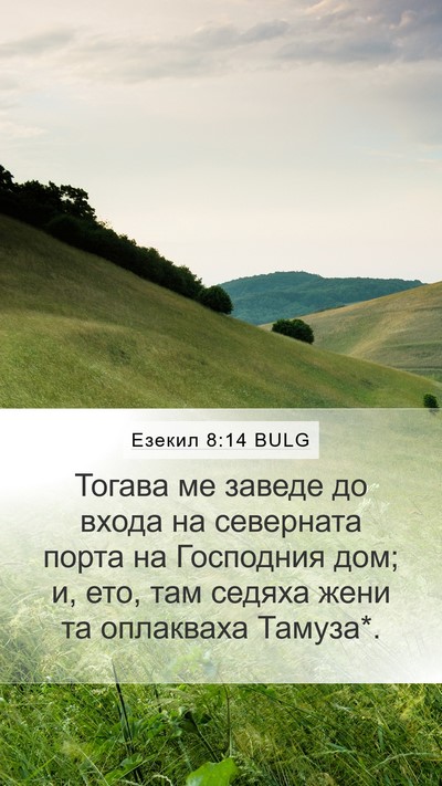 Езекил 8:14 BULG Bible Verse Image