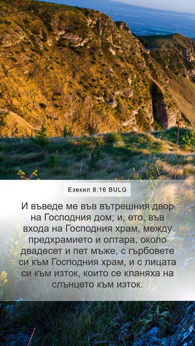 Езекил 8:16 BULG Bible Verse Image